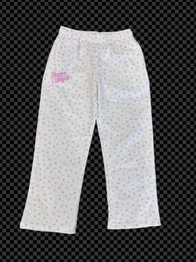 Happy Camp3r Girls Pink Floral Sweatpants